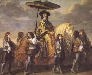 LE BRUN, Charles Chancellor Seguier at the Entry of Louis XIV into Paris in 1660 (mk08) oil on canvas